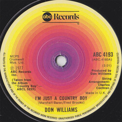 Don Williams (2) I'm Just A Country Boy / It's Gotta Be Magic USED VINYL 7INCH SINGLE