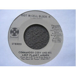 Commander Cody And His Lost Planet Airmen Riot In Cell Block #9 USED VINYL 7INCH 45 RPM