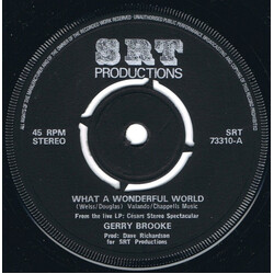 Gerry Brooke / Sonya Montego What A Wonderful World / Help Me Make It Through The Night. USED VINYL 7INCH SINGLE