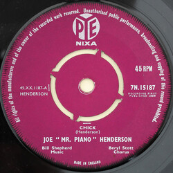 Joe "Mr Piano" Henderson Chick / Dream Of Olwen USED VINYL 7INCH 45 RPM SINGLE