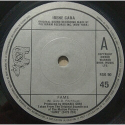 Irene Cara / Contemporary Gospel Chorus The High School Of Music And Art Fame USED VINYL 7INCH 45 RPM SINGLE