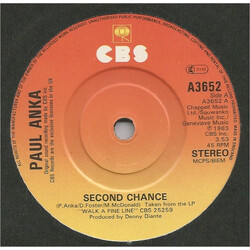 Paul Anka Second Chance USED VINYL 7INCH 45 RPM SINGLE