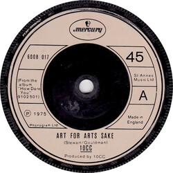 10CC Art For Arts Sake VINYL 7" USED