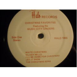 The Music City Singers Christmas Favorites Vinyl LP USED