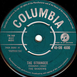 The Shadows The Stranger / Man Of Mystery USED VINYL 7INCH 45 RPM SINGLE