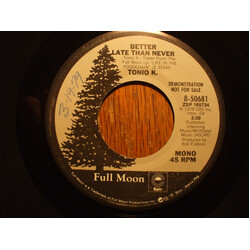 Tonio K. Better Late Than Never USED VINYL 7INCH 45 RPM PROMO