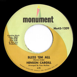Henson Cargill Bless 'Em All / How Much Do Mommies Cost? USED VINYL 7INCH 45 RPM