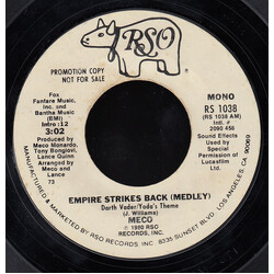 Meco Monardo Empire Strikes Back (Medley) USED VINYL 7INCH 45 RPM SINGLE PROMO STYRENE STEREO MONO