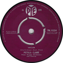 Petula Clark Sailor VINYL 7" USED