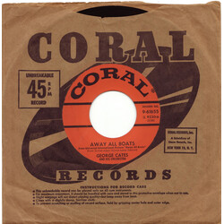 George Cates And His Orchestra Away All Boats USED VINYL 7INCH 45 RPM SINGLE