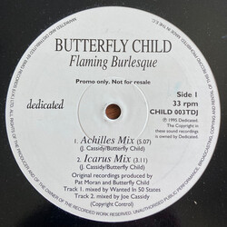 Butterfly Child Flaming Burlesque USED VINYL 12INCH PROMO