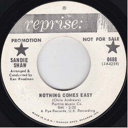 Sandie Shaw Nothing Comes Easy Vinyl 7" USED