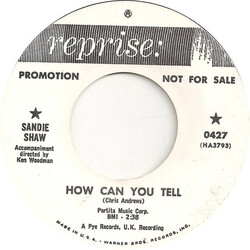 Sandie Shaw How Can You Tell Vinyl 7" USED