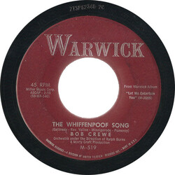 Bob Crewe The Whiffenpoof Song / Let's Pretend USED VINYL 7INCH 45 RPM