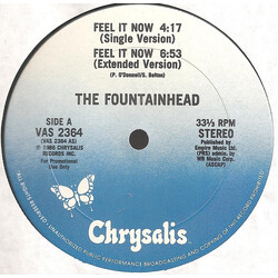 The Fountainhead Feel It Now / Rhythm Method USED VINYL 12INCH 33 S RPM SINGLE PROMO STEREO