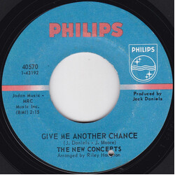 The New Concepts Give Me Another Chance / Over The Rainbow USED VINYL 7INCH 45 RPM STYRENE