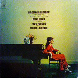 Sergei Vasilyevich Rachmaninoff / Ruth Laredo The Complete Works For Solo Piano, Vol. 1 (Preludes Opus 23 / Five Pieces Opus 3) Vinyl LP USED
