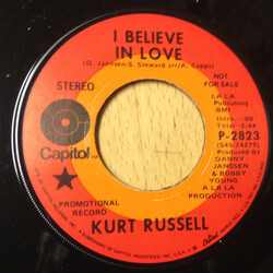 Kurt Russell I Believe In Love USED VINYL 7INCH 45 RPM SINGLE PROMO