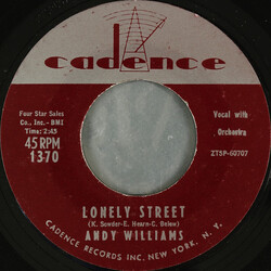 Andy Williams Lonely Street USED VINYL 7INCH 45 RPM STYRENE MONO