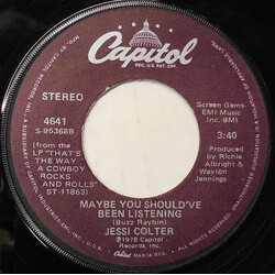 Jessi Colter Maybe You Should've Been Listening USED VINYL 7INCH 45 RPM SINGLE STEREO