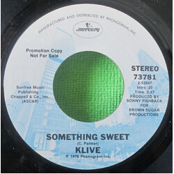 Klive (7) Something Sweet USED VINYL 7INCH SINGLE PROMO