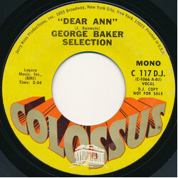 George Baker Selection Dear Ann USED VINYL 7INCH 45 RPM SINGLE PROMO STEREO MONO
