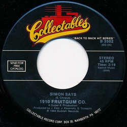 1910 Fruitgum Company Simon Says / 1, 2, 3, Red Light USED VINYL 7INCH 45 RPM SINGLE REISSUE STEREO