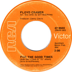 Floyd Cramer For The Good Times USED VINYL 7INCH 45 RPM SINGLE