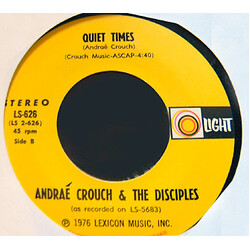 Andraé Crouch & The Disciples Soon And Very Soon USED VINYL 7INCH 45 RPM SINGLE