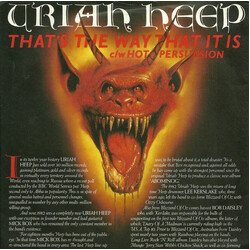 Uriah Heep That's The Way That It Is USED VINYL 7INCH 45 RPM