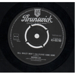 Brenda Lee Bill Bailey Won't You Please Come Home USED VINYL 7INCH 45 RPM SINGLE REPRESS