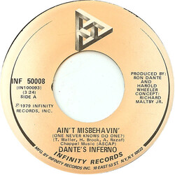 Dante's Inferno Ain't Misbehavin' (One Never Knows Do One?) USED VINYL 7INCH 45 RPM SINGLE