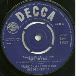 Frank Chacksfield & His Orchestra The Sky At Night / Face To Face USED VINYL 7INCH SINGLE 45 RPM