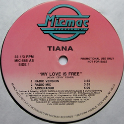 Tiana My Love Is Free Vinyl 12" USED