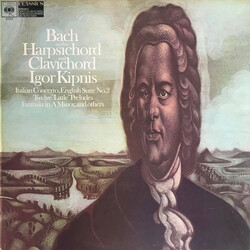 Igor Kipnis / Johann Sebastian Bach Bach on the Harpsichord and Clavichord Vinyl LP USED