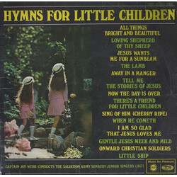Joy Webb / The Sunbury Junior Singers Of The Salvation Army Hymns For Little Children Vinyl LP USED