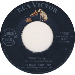 The Isley Brothers Turn To Me USED VINYL 7INCH 45 RPM
