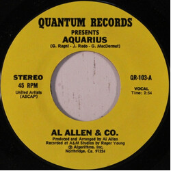 Al Allen & Co. Aquarius / Tony USED VINYL 7INCH 45 RPM