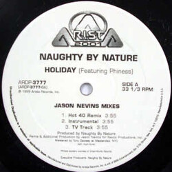 Naughty By Nature / Phiness Holiday (Jason Nevins Mixes) USED VINYL 12INCH 33 S RPM