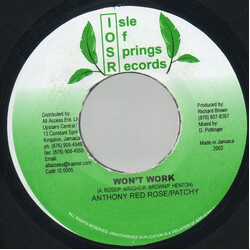 Anthony Red Rose / Patchy Won't Work USED VINYL 7INCH 45 RPM