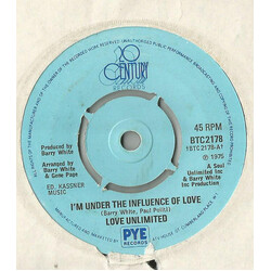 Love Unlimited I'm Under The Influence Of Love USED VINYL 7INCH 45 RPM