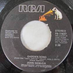 John Denver Garden Song USED VINYL 7INCH 45 RPM SINGLE
