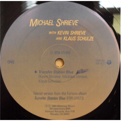 Michael Shrieve / Kevin Shrieve / Klaus Schulze Transfer Station Blue USED VINYL 12INCH 33 S RPM SINGLE