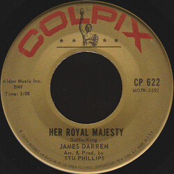 James Darren Her Royal Majesty USED VINYL 7INCH 45 RPM SINGLE