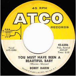 Bobby Darin You Must Have Been A Beautiful Baby / Sorrow Tomorrow USED VINYL 7INCH 45 RPM