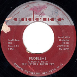 Everly Brothers Problems Vinyl 7" USED