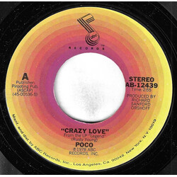 Poco (3) Crazy Love USED VINYL 7INCH 45 RPM SINGLE STYRENE STEREO