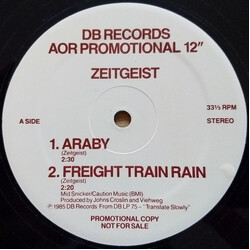 Zeitgeist (5) AOR Promotional 12" Vinyl 12" USED
