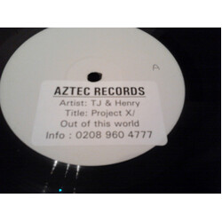 TJ (2) / Paul Henty (2) Project X / Out Of This World USED VINYL 12INCH WHITE LABEL