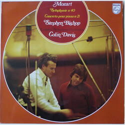 Wolfgang Amadeus Mozart / Stephen Bishop (3) / Sir Colin Davis / The London Symphony Orchestra Symphonie N° 40 - Concerto Pour Piano N° 21 Vinyl LP US